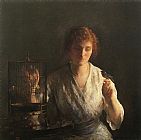 Joseph DeCamp Blue Bird painting